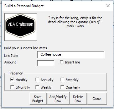 Excel VBA Dynamic Form make for a better user experience