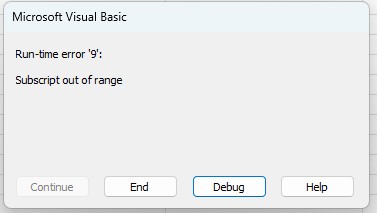 Fix Excel Macro Errors